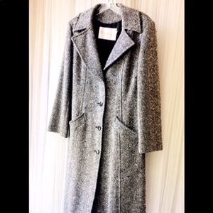 Pendleton Houndstooth Wool Trench Coat